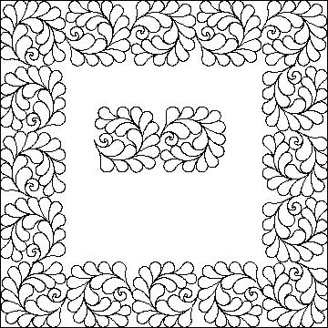 (image for) Feather Swirl_border-L00321*